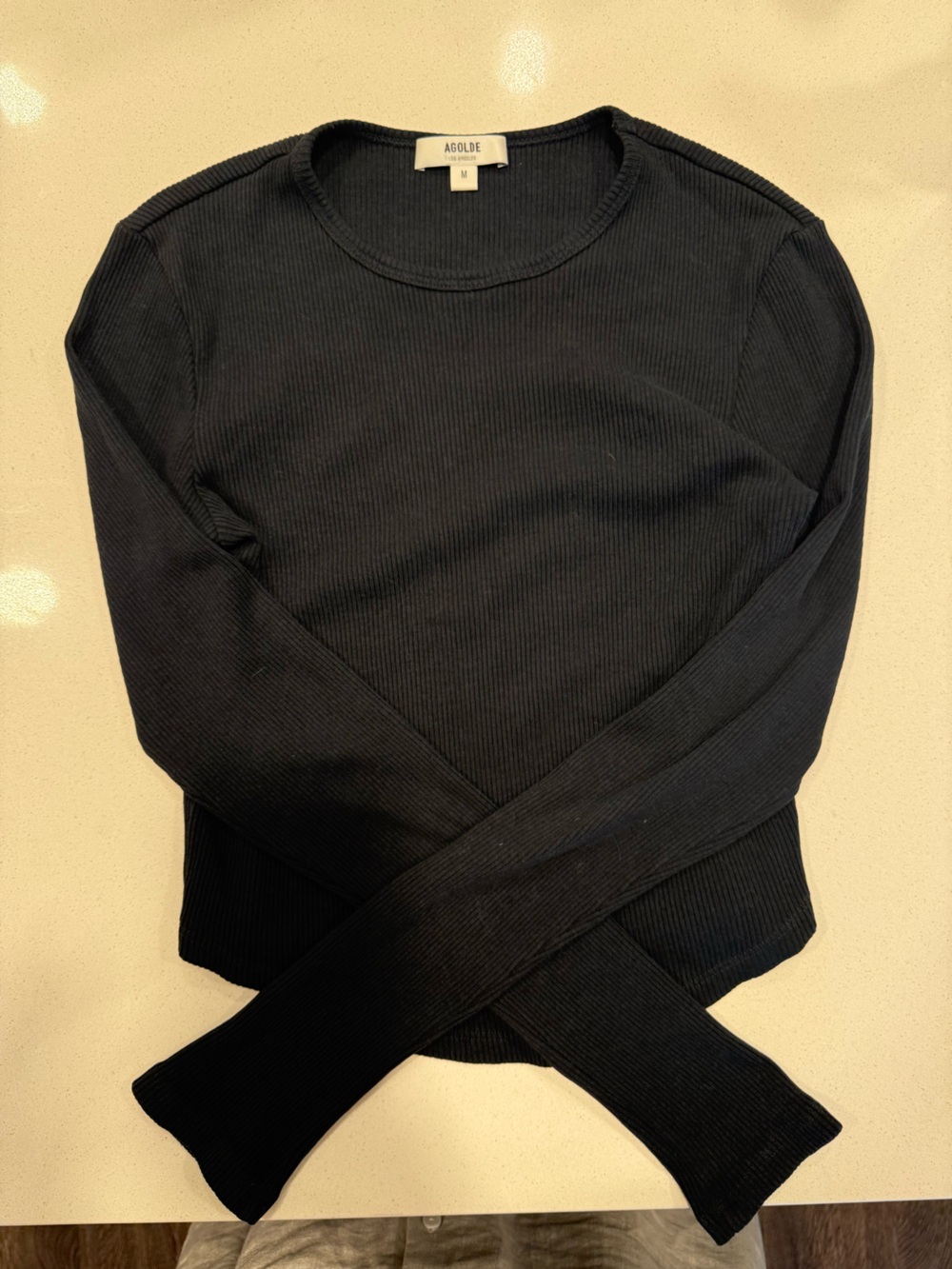 Agolde Nova Tee in Beetle - Picture 4 of 6